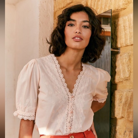 Sezane Tops - 🇫🇷PARIS,FRANCE organic cotton blouse